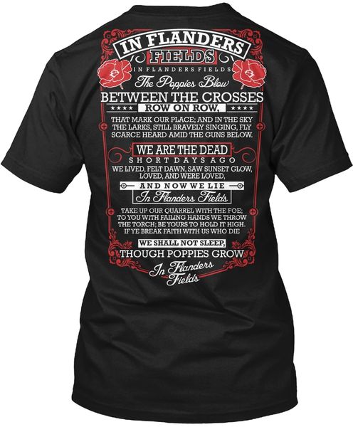 

men t shirt in flanders fields - remembrance day women tshirt
