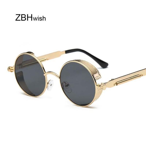 

fashion metal luxury sun women male designer oculos brand steampunk round sunglasses sunglasses glasses retro vintage men jstrw alice_bag