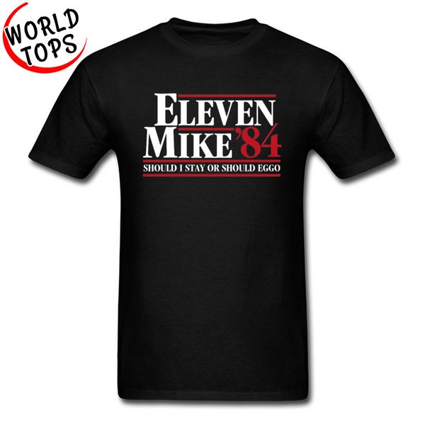 

stranger things eleven mike 84 t shirts iron box cool tshirts for men 100% cotton letter & tees camiseta stranger things