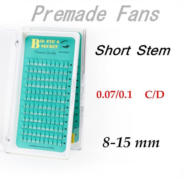 

big eye's secret individual lashes premade fans short stem volume lashes factory hand made for ing