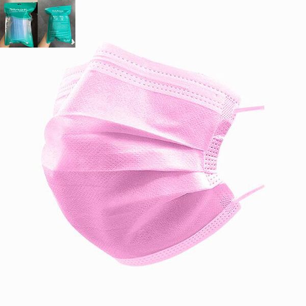 

disposable dust wqgrm 3 mask masks fa colorful cover black pink kuwaf chilidren layer white fa 3-ply mouth non-woven masks kids kbijl