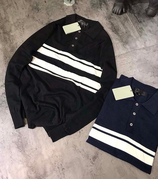 

mens sweaters 2020 autumn & winter new male fashion letter embroidery lapel neck sweater male casual pullover sweatshirts size -xl, White;black