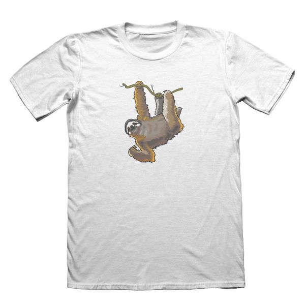 

lazy sloth cartoon t-shirt - funny mens gift new fashion cool casual t shirts