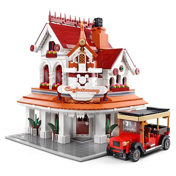 

mouldking 11003 2527pcs parisian restaurant corner creator street view series 10243 building blocks bricks moc toys gifts