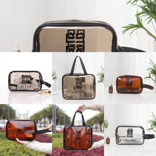 

korean style travel pvc waterproof transparent cosmetic bag ins style large capacity business trip portable wash korean travel thickened was