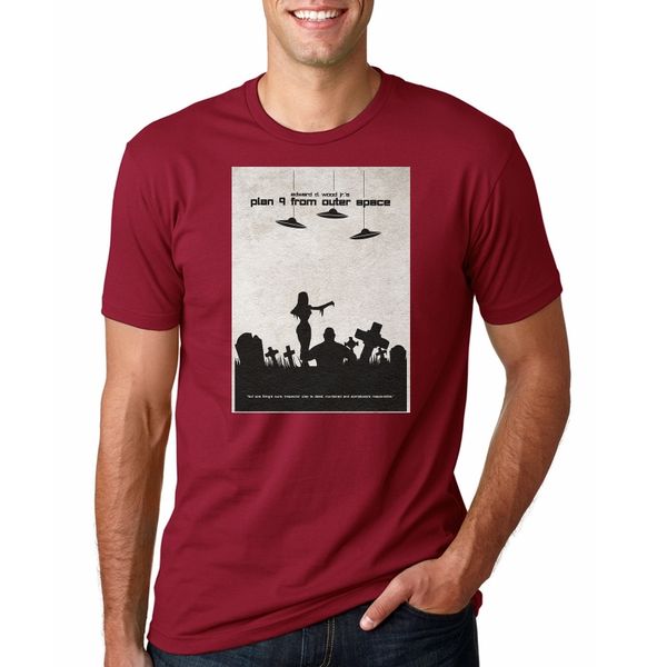 

2020 новых людей летом горячие мужская случайная -sleeved футболка план 9 из космического пространства футболки