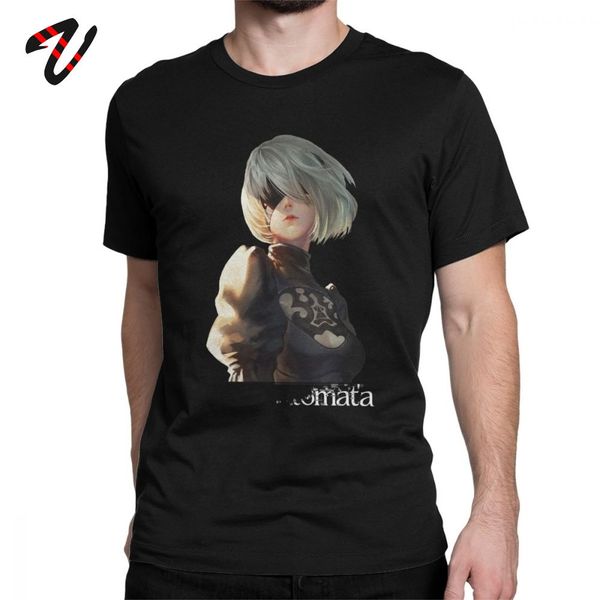 

geek mens tshirt 2b nier automata t-shirt men christmas gift short sleeve t shirt graphic clothes novelty premium cotton tees