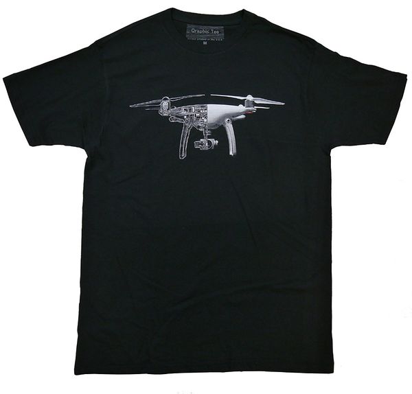 

brand new 2019 summer mens short sleeve dji t-shirts, technical drawing t-shirts, drone t-shirt, phantom 4 t-shirts tee