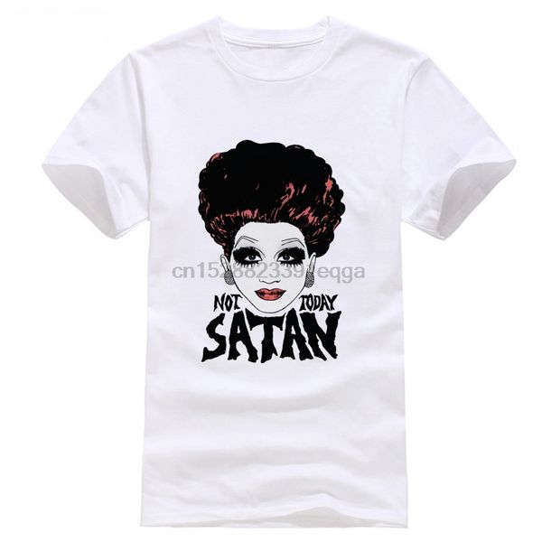 

not today satan t-shirt bianca del pride gay tee lgbt rupaul drag race 100 % cotton tee shirt for men cat