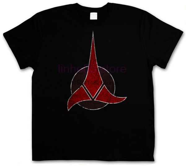 

new casual fashion floral printed t shirt klingon symbol men short sleeve cotton t shirt slim fit men tshirt plus size