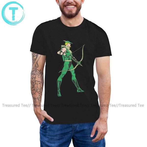 

green arrow футболка green arrow профиль t-shirt хлопок летняя майка с коротким рукавом graphic 5x cute tshirt