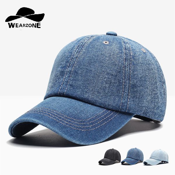 

denim baseball cap men snapback caps brand bone hats for women jeans denim blank gorras casquette plain 2020 cap hat, Blue;gray