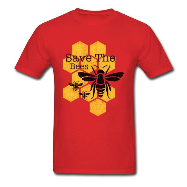 

midnite star honeycomb save the bees t shirt men t-shirt red racer clothes funky summer cotton tshirt hip hop unique man