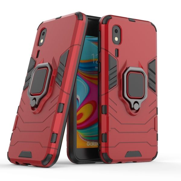 

2 in 1 hybrid armor ring shockproof phone case for samsung s10 e a60 a40 a70 a30 m30 a2 core a20e a10 a50