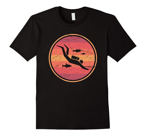 

2019 fashion retro distressed scuba divings t-shirt tee shirt