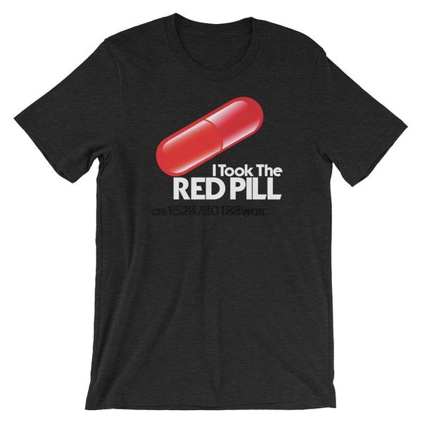 

red pill matrix t shirt graphic tee