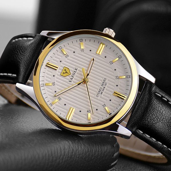 

high-end business watch mens waterproof custom quartz watch men, Slivery;brown