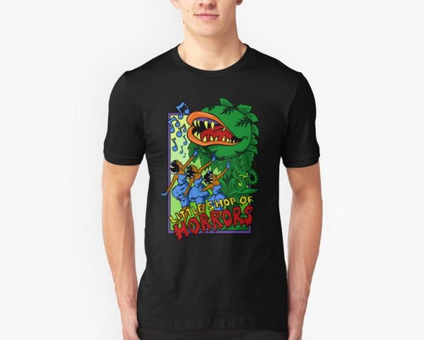 

little shop of horrors classic black тенниска, подарок для menwomen. летняя майка