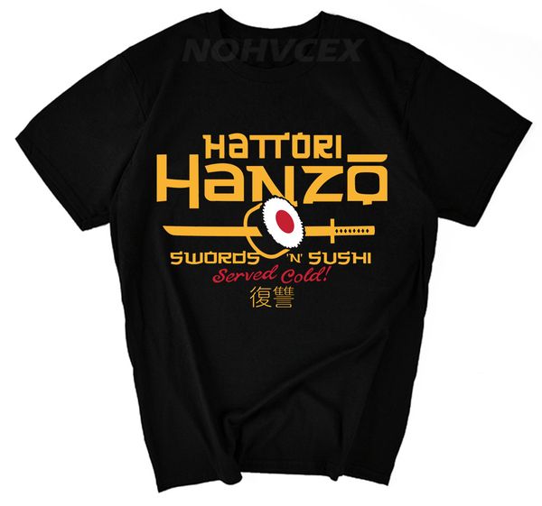 

hattori hanzo футболка забавный самурайский меч хлопка с коротким рукавом футболки