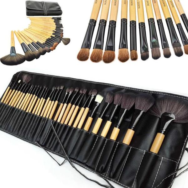 

32pcs makeup brushes cosmetic make up brush set with case new