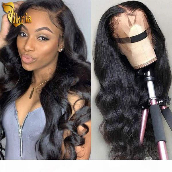 

body wave full lace human hair wig 13x4 lace front wig 100% human hair unprocessed remy hair brazilian malaysian peruvian, Black;brown