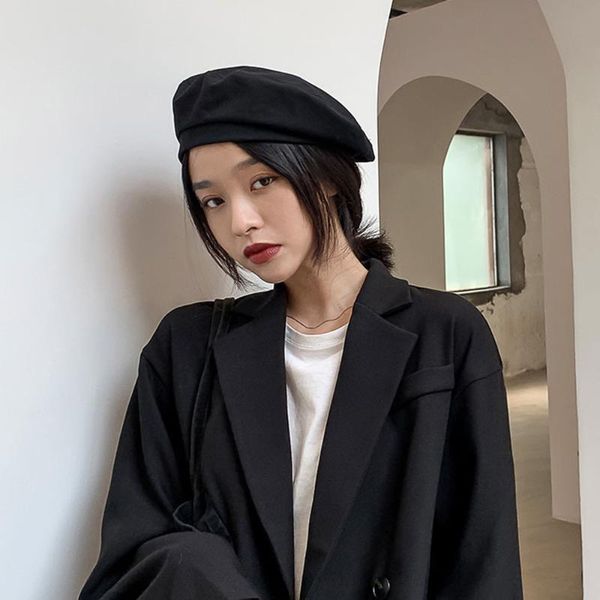 

2020 japanese new beret summer thin painter hat female wild hat trend, Blue;gray