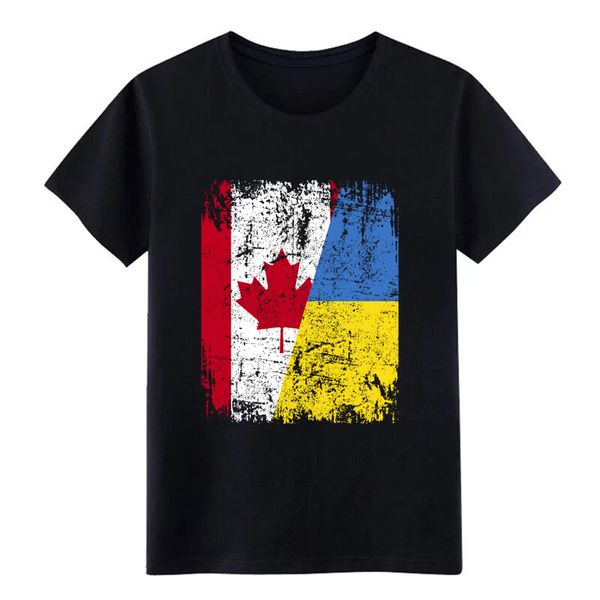 

men's canada ukraine flag t shirt print tee shirt euro size s-3xl novelty sunlight fashion spring autumn natural shirt