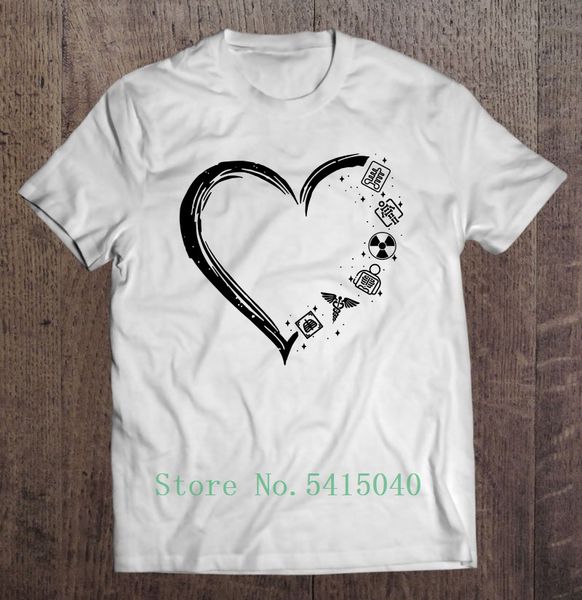 

рентгенологическое технолог сердце иконка футболки дизайн мужская футболка graphic t-shirt man печать o шея tshirt камиза
