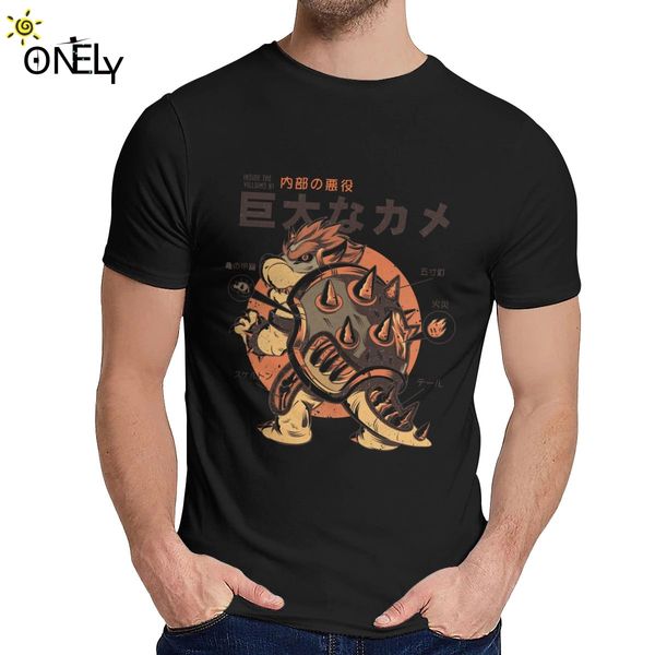 

summer man футболка bowserzilla японский manga удобный harajuku классический шею vintage футболка