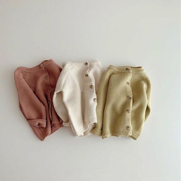 

2020 new arrival girls boys knitted sweaters autumn full sleeve fashion kids cardigan 6-24 month qw721, Blue;gray