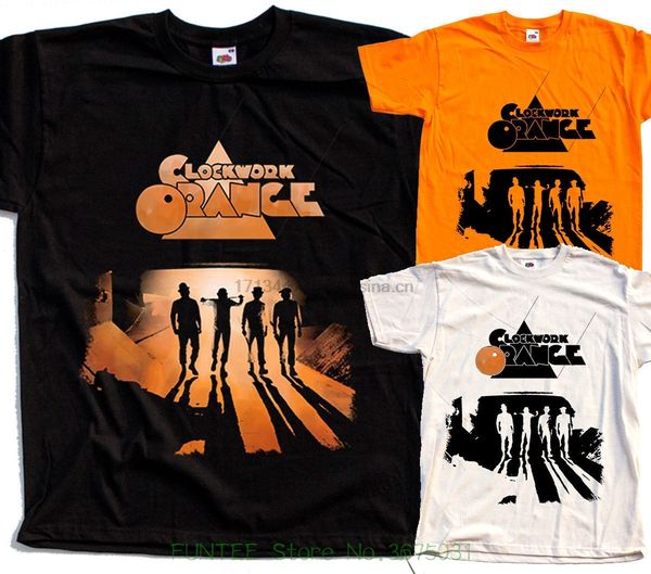 

print t shirt men brand clothing a clockwork orange v1 1971 t shirt black orange natural all sizes s to 5xl