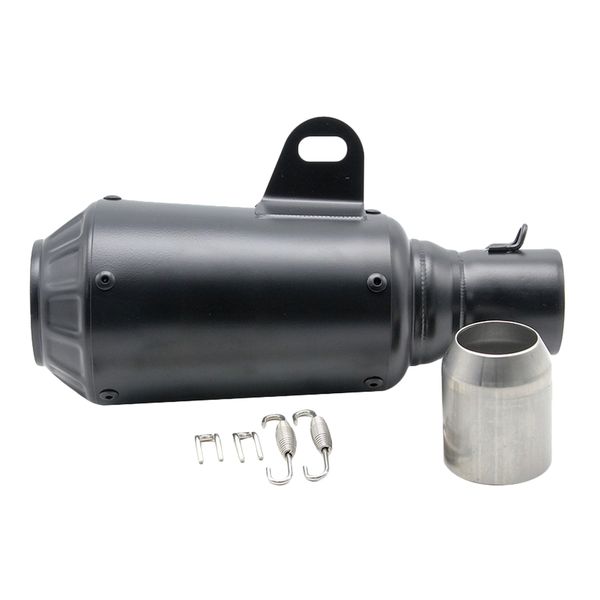 

51mm motorcycle slip-on stainless steel exhaust muffler black for 125-600cc