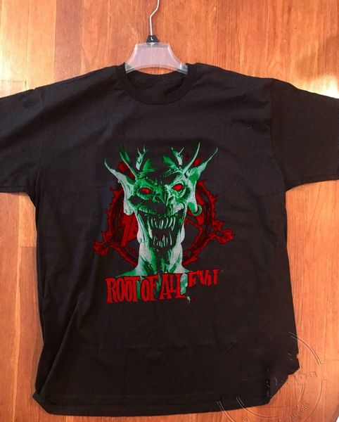 

slayer тенниска корень всех зол мужская мода короткие рукава хлопок верхняя одежда черный