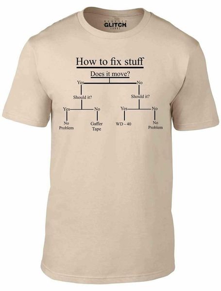 

how to fix stuff t-shirt - funny t shirt diy joke dad grandad gift father day