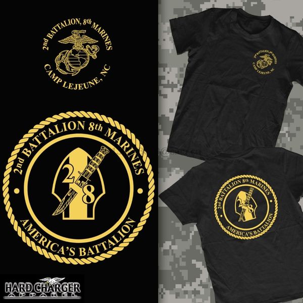 

marine corps 2nd battalion 8th marines camp lejeune geiger outstanding shirt2019 new men t-shirt men summer style casual tee