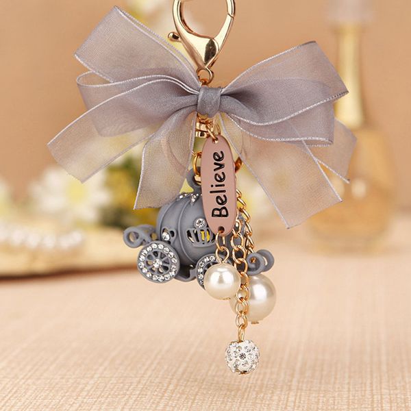 

re милый подарок тыква автомобилей кристалл брелок keyring сумка пряжка сумка подвеска партии keychains свадьба день рождения хороший подаро, Silver