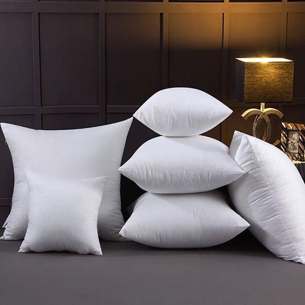 

pillow solid color cushion core memory cotton filling multi size optional it can be used as backrest pillow, and ordinary