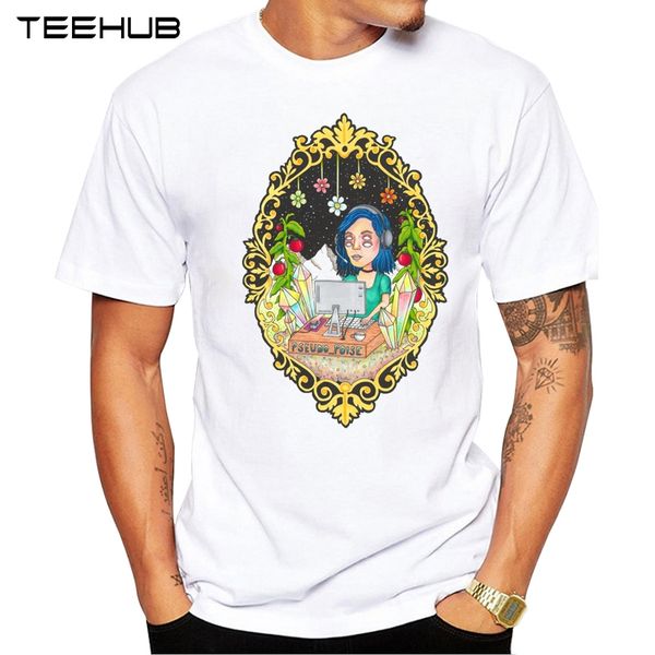

2019 teehub men's fashion four eyes women printed short sleeve t-shirt novelty o-neck design cool desgin tee