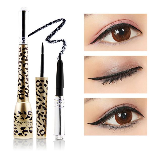 

2pcs eyeliner waterproof eye makeup высокого качества карандаш для глаз и leopard жидкая подводка liner pen новый