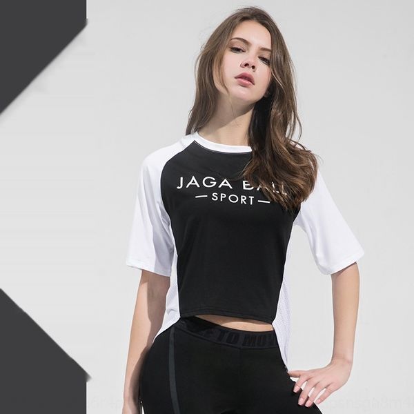 

mesh quick-drying clothes women's loose slimming running blouse fitness coat t-shirt clothes sports t-shirt short sleeve yoga ioq5f, Gray