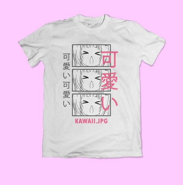 

kawaii anime girl t-shirt [аниме японская футболка] мужчины тенниска