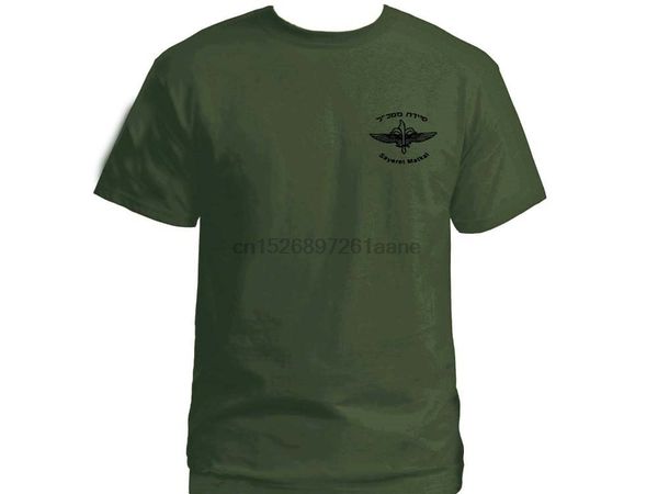 

jewish israeli army special forces sayeret matkal israel flag olive t-shirt 2019 new brand cool t shirt casual t-shirt