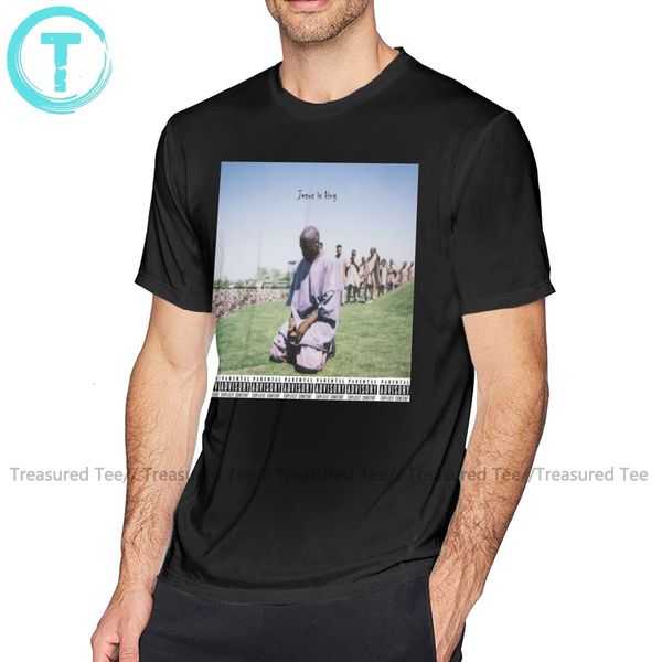 

kanye west тенниска kanye west иисус king t-shirt смешные мужские рубашки tee короткие рукава крупногабаритные tshirt