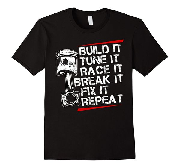 

2019 new summer slim tee shirt racecar steps t shirt funny fast car fashion t-shirt