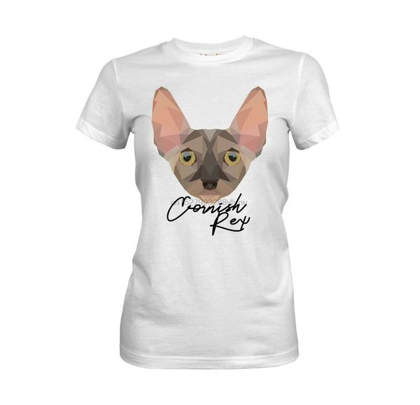 

cornish rex damen t-shirt polygon katze by siviwonder