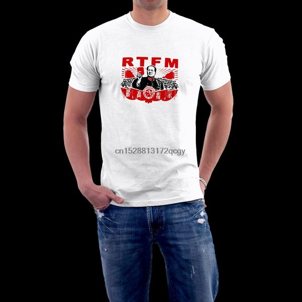 

2019 new casual cool tee shirt rtfm china chairmen mao men t-shirt o-neck 100% cotton t-shirt