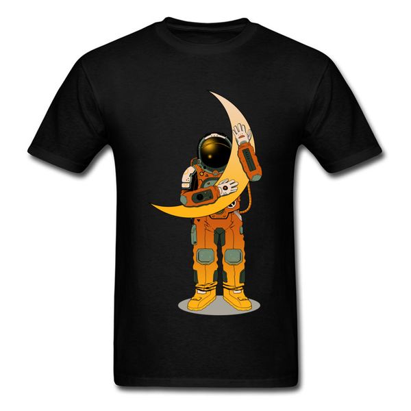 

моя луна астронавт футболка x размер мужчины смешной дизайн vintage style с коротким рукавом o-образным вырезом футболки на заказ мужской но