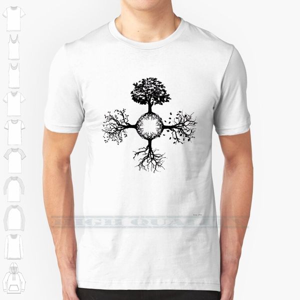 

4 seasons of a tree custom design print for men women cotton new cool tee t shirt big size 6xl season tree winter