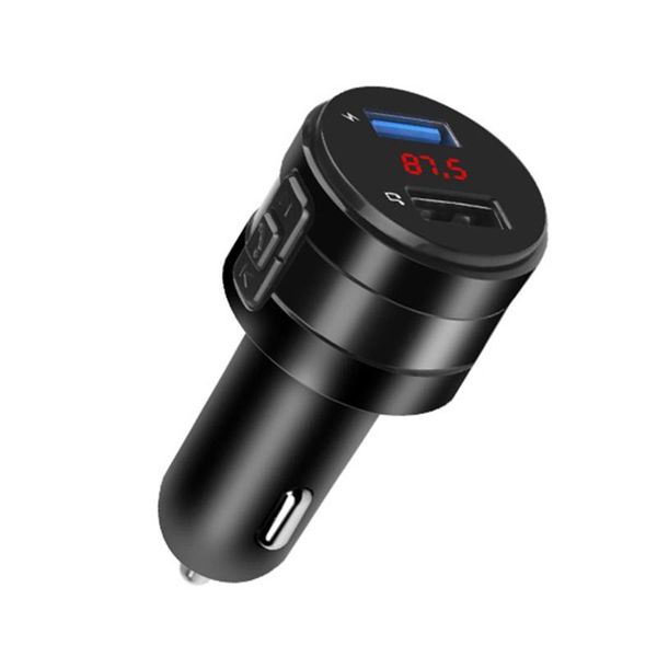 

bluetooth 5.0 car fm transmitter wireless hands-audio receiver car mp3 player accessories dual usb quick charger