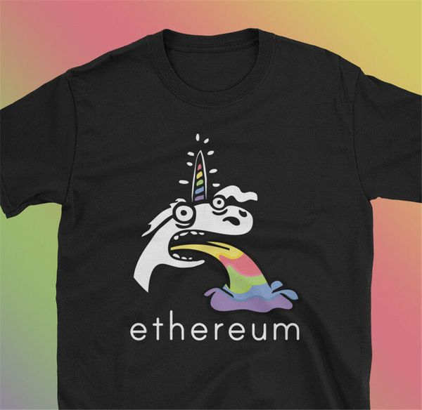 

ethereum t-shirt barf funny cryptocurrency crypto printing apparel tee shirt